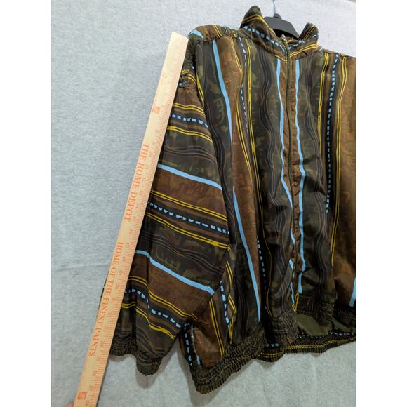 Kaktus Jacket Women's Plus 3X Multicolor Western Boho Full Zip Ethnic Vintage - Picture 2 of 8